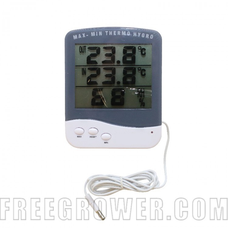 Термогигрометр цифровой 03 (с датчиком наружной температуры)