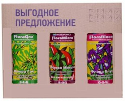 Комплект удобрений FloraSeries для мягкой воды 1 л